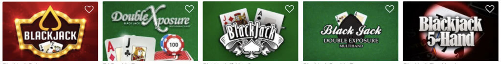 Blackjack Table Games